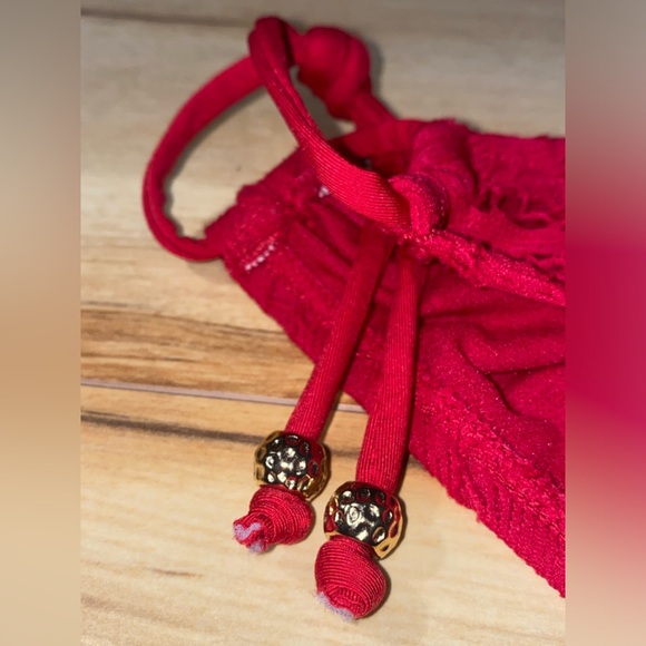 Kenneth Cole Reaction NWT  Red Side Tie-up Bikini Bottom Sz XL - Picture 4 of 9